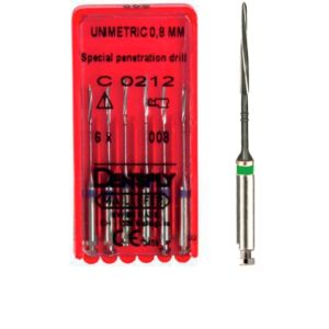 Penetration drill №210 (6 шт.), 1 полоса, зеленый, Maillefer
