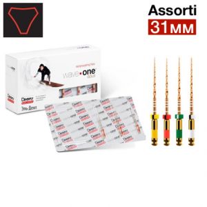 WaveOne Gold Assort 31мм (4 шт.) - реципрокный инструмент эндодонтический в блистерах