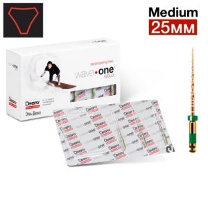 WaveOne Gold Medium 25мм (3 шт.) - реципрокный инструмент эндодонтический в блистерах