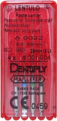 Lentulo №1-4 25мм (4шт) - каналонаполнитель машинный Maillefer