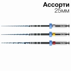 VDW.ROTATE ассортим. 15.04, 20.05, 25.06, L 25 - эндодонтич.инструмент, блистер 3шт.