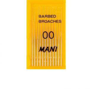 Barbed Broaches (Mani), ISO-00, 52 мм (12 шт.) - пульпоэкстракторы ручные