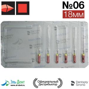 C+ File №06, 18мм (уп.6) каналорасширитель ручной, Maillefer