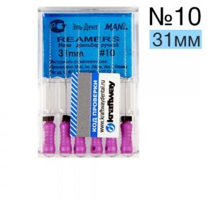 Reamers Mani №10 (31 мм) упаковка 6 шт.