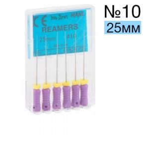 Reamers Mani №10 (25 мм) упаковка 6 шт.