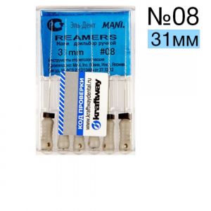Reamers Mani №08 (31 мм) упаковка 6 шт.