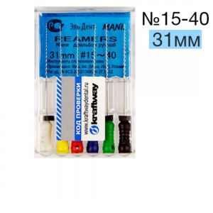 Reamers Mani №15-40 (31 мм) упаковка 6 шт.