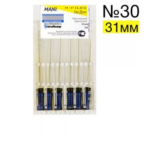 H-Files №30 (31мм), 6шт MANI