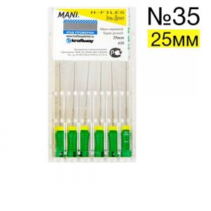 H-Files №35 (25мм), 6шт MANI