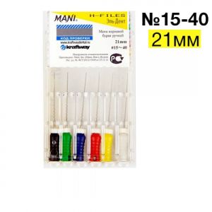 H-Files №15-40 (21мм), 6шт MANI