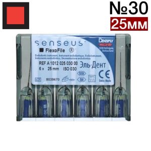 FlexoFile SENSEUS №30 (25 мм) (6шт)-очень гибкий ручной инструмент