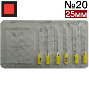 FlexoFile SENSEUS №20 (25 мм) (6шт)-очень гибкий ручной инструмент