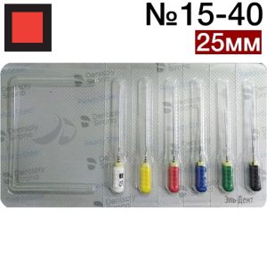 FlexoFile SENSEUS №15-40 (25 мм) (6шт)-очень гибкий ручной инструмент