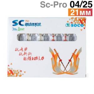 Файлы машинные с памятью формы SC-Pro 04/25, 21мм. (6шт.) SOCO