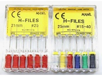 H-Files №40 (28 мм), 6шт MANI