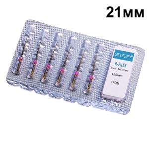 R-files Gold ручные, в ассортименте, 21мм, 6 шт. STEA
