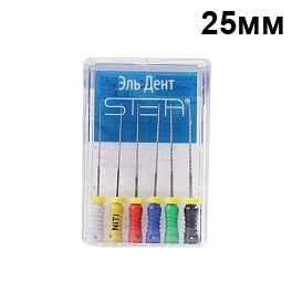 H-Files ручные, размер 15-40, 25мм, 6 шт. STEA