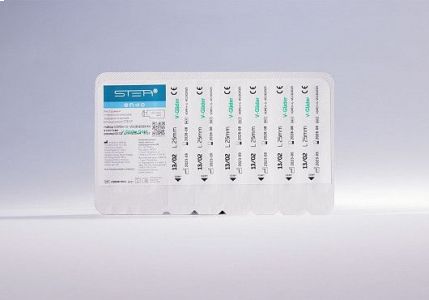 Файлы машинные V-Glider Gold, для создания ковровой дорожки, размер 13/.02, длина 25мм, никель-титан - 6 шт. STEA