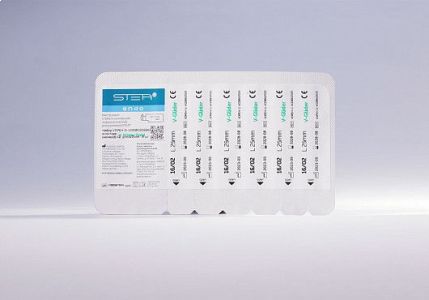 Файлы машинные V-Glider Gold, для создания ковровой дорожки, размер 16/.02, длина 21мм, никель-титан - 6 шт. STEA