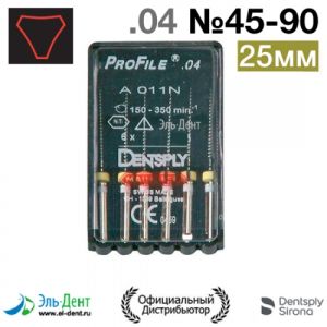 ProFile.04 №45-90 25мм (6шт.), Maillefer
