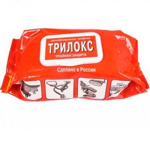 Салфетки дезенфицирующие "Трилокс" пакет, 120 шт