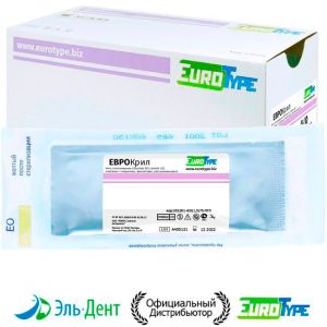 ЕвроКрил 5/0, 45см, 16мм, обр.реж.3/8, 12шт.-синтетический рассасывающийся шовный материал