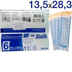 Пакеты для стерилизации Sigma (13,5х28,3см) 200шт. Dispodent