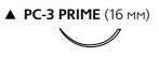 Prolene W8007Т 4|0 (45см,16мм,3|8,реж.) 24шт.