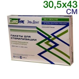 Пакеты для стерилизации EuroТуре 305 х 430 мм (200шт.)