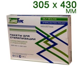 Пакеты для стерилизации EuroТуре 305 х 430 мм (200шт.)