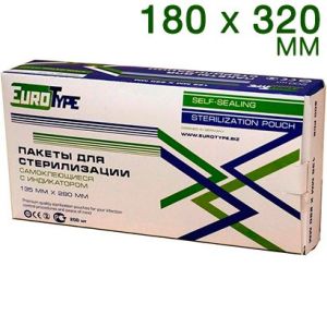 Пакеты для стерилизации EuroТуре 180 х 320 мм (200шт.)
