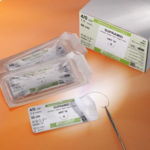 Супрамид 5-0 USP, 0.45 м, 13мм, 1 шт