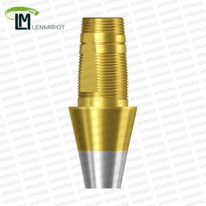 Титановое основание TiN Bell аналог GEO, совместимое с Osstem Regular, Lenmiriot R