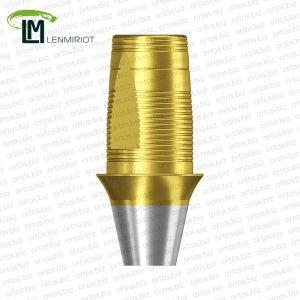Титановое основание TiN Bell аналог GEO, совместимое с NobelActive NP, Lenmiriot A, NobelReplace Conical Connection, Lenmiriot CC