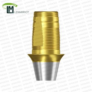 Титановое основание TiN Bell аналог GEO, совместимое с NobelActive RP, Lenmiriot A, NobelReplace Conical Connection, Lenmiriot CC