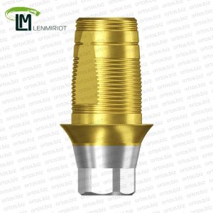 Титановое основание TiN Bell аналог GEO, совместимое с NobelActive RP, Lenmiriot A, NobelReplace Conical Connection, Lenmiriot CC