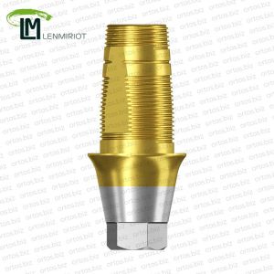 Титановое основание TiN Bell аналог GEO, совместимое с Osstem Regular, Lenmiriot R
