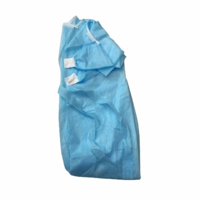 Халат: h-140см;4 завязки;рукав манжет;горловина липучка; (52-54р-р); пл.25СС # одн.нест.