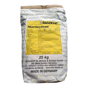 Гипс Marmodent 3 кл, цвет жёлтый, 25 кг, мешок. Натуральный гипс для моделей