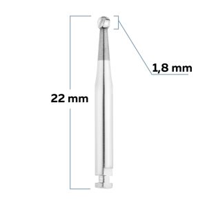 Бор твердосплавный для углового наконечника шар - 018