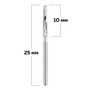 Бор твердосплавный, турбинный наконечник, фреза по Линдеманну для препарации кости
