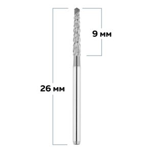 Бор твердосплавный, турбинный наконечник, фреза по Линдеманну для препарации кости