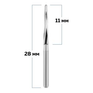Бор твердосплавный, турбинный наконечник, фреза по Линдеманну для препарации кости