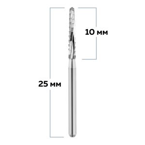 Бор твердосплавный, турбинный наконечник, фреза по Линдеманну для препарации кости