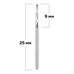 Бор твердосплавный, турбинный наконечник, фреза по Линдеманну для препарации кости