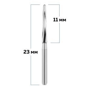 Бор твердосплавный, турбинный наконечник, фреза по Линдеманну для препарации кости