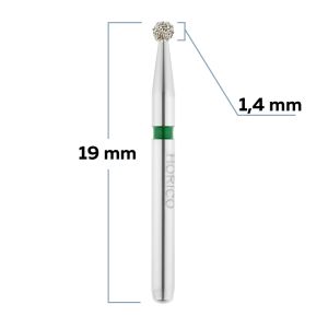 Бор алмазный для турбинного наконечника шар - 014 зеленый FG001G014