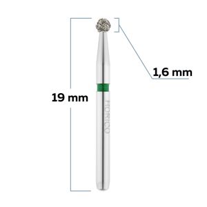 Бор алмазный для турбинного наконечника шар - 016 зеленый