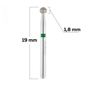 Бор алмазный для турбинного наконечника шар - 018 зеленый