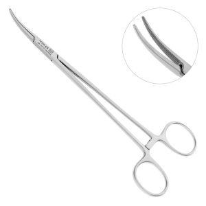 Щипцы для артерии HALSTED анатомические, изогнутые, 18 см